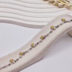 پابند طرح گل بابونه آبکاری رادیوم