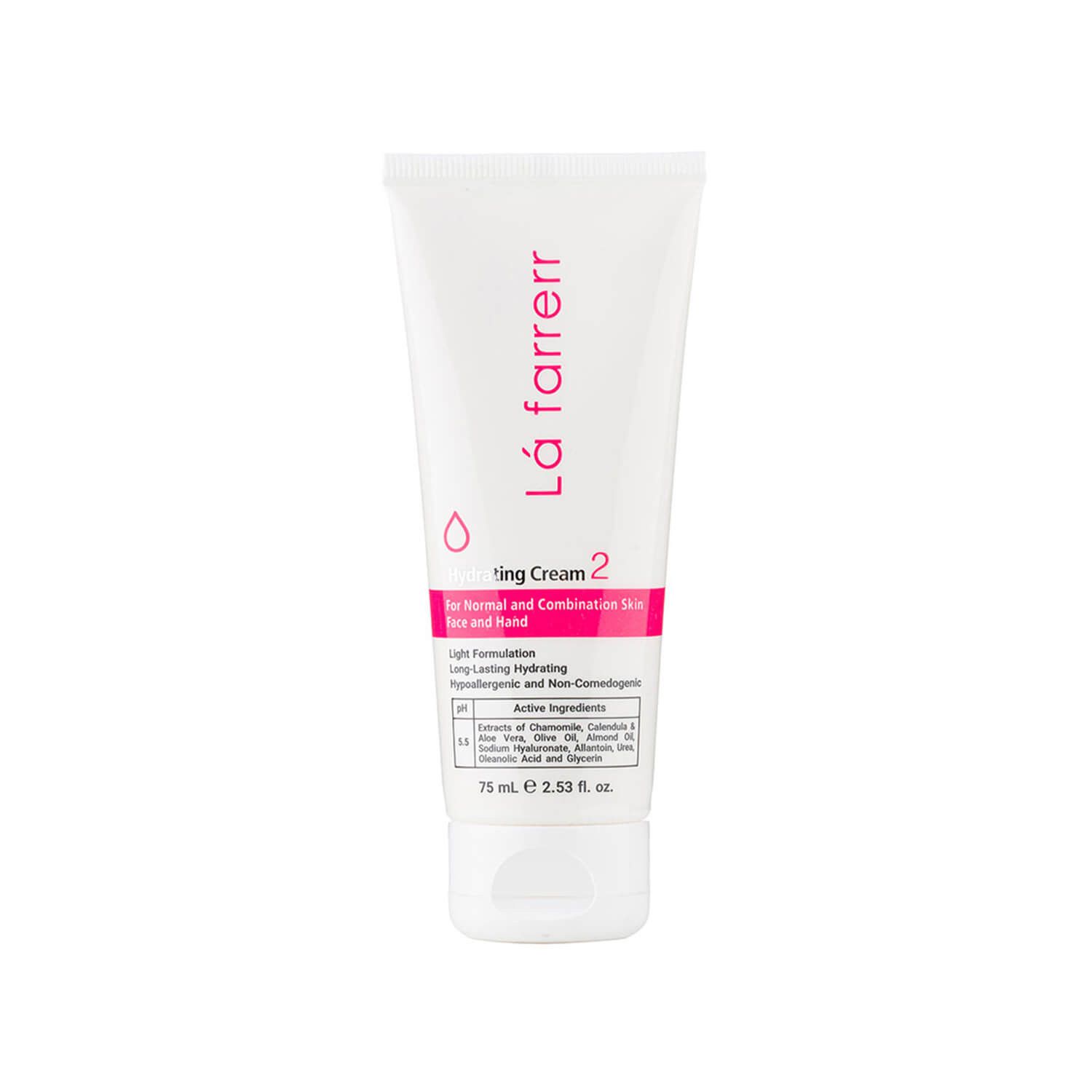 a95949a9-b368-4bd5-919f-450b6c476d8c کرم آبرسان دست و صورت لافارر کد 2 مناسب پوست های نرمال و مختلط حجم 75 میلی لیتر - Image 1