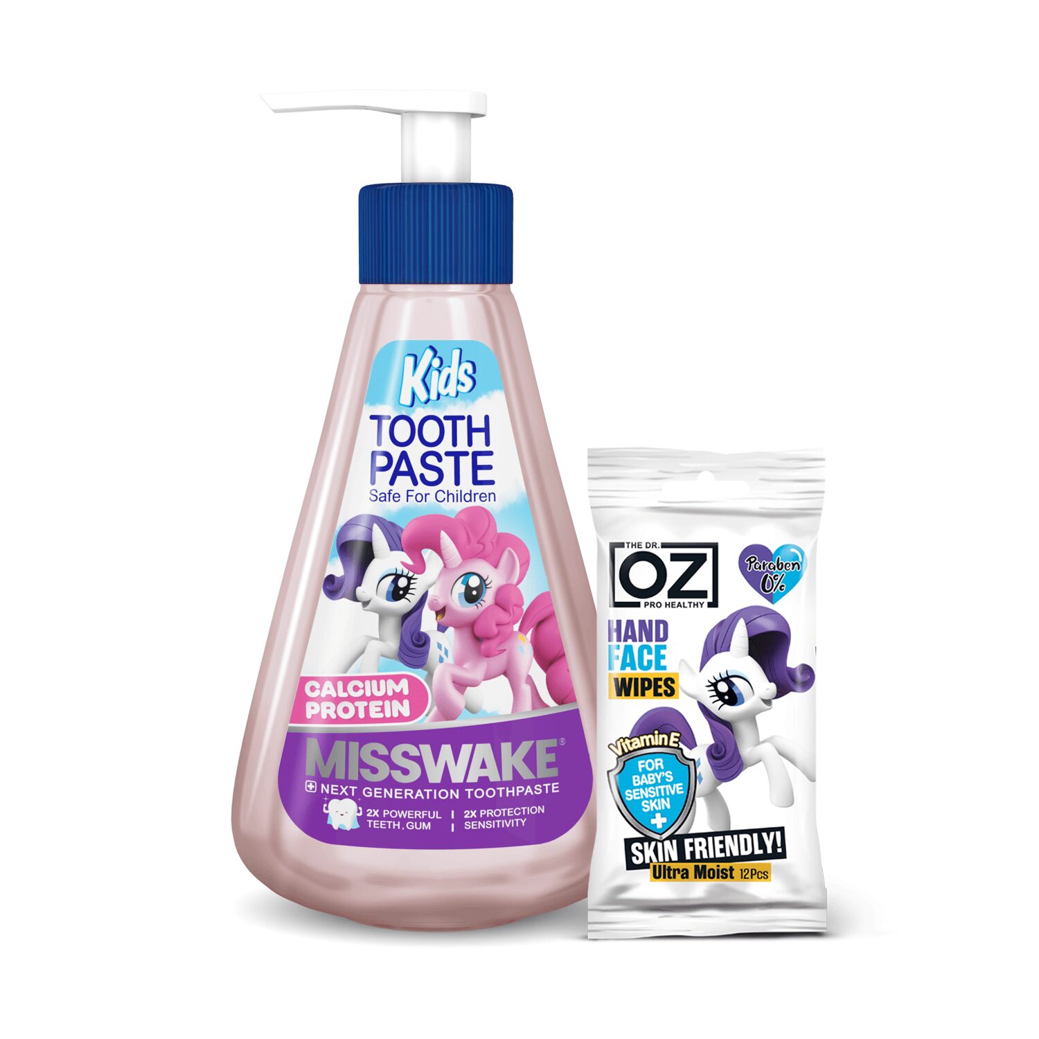 misswake-oz7-min خمیردندان کودک پمپی تک شاخ 260 میل میسویک - Image 1