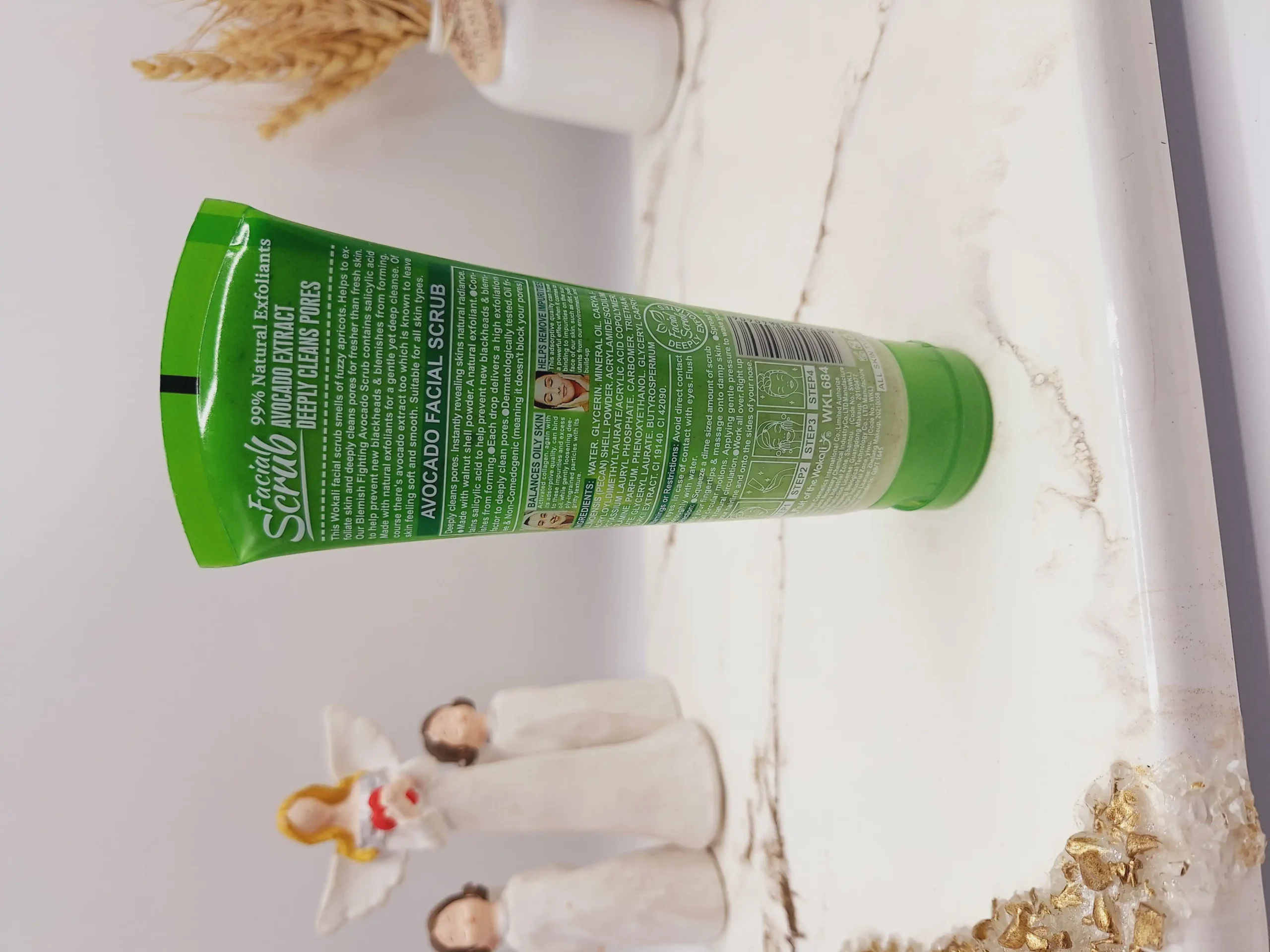 20250731061054806-thumbnail اسکراب و لایه بردار کوچک کننده منافذ رایحه آوکادو برند وکالی کد WKL684 - Image 1