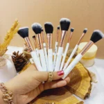 براش آرایشی 10 عددی دسته سرامیکی اورجینال