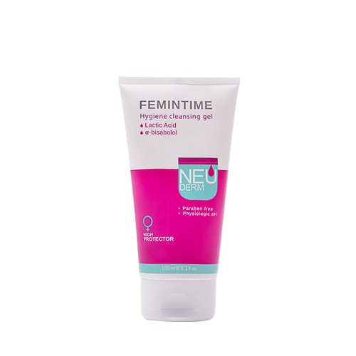 femintime-hygiene-cleansing-gel-tube-neuderm ژل بهداشتی بانوان نئودرم* - Image 1