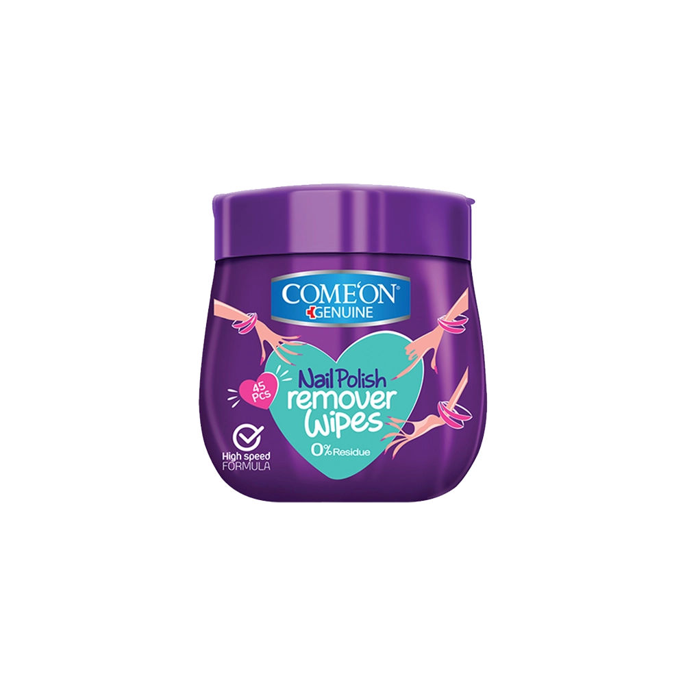 10 دستمال مرطوب لاک پاک کن قوطی کامان - Image 1