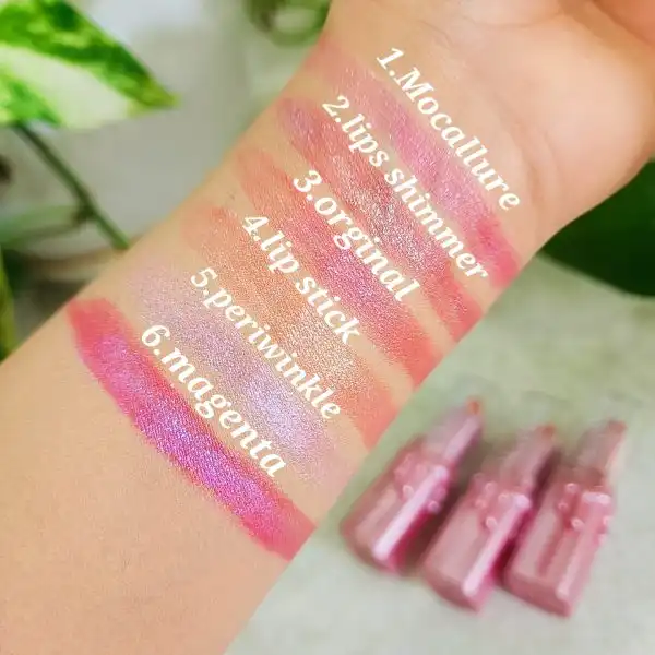 20250731061907599-thumbnail رژ جامد گلیتری خوش رنگ برند موکالره کد 770 - Image 1