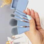 ست براش باکس دار 5 تیکه سورمه ای آینه دار