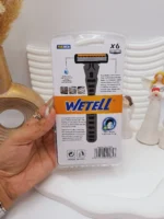 پک ژیلت تکی 3 لبه با 6 عدد سری تیغ برند ویتل کد WT201951 - Image 2