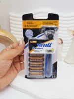 پک ژیلت تکی 3 لبه با 6 عدد سری تیغ برند ویتل کد WT201951